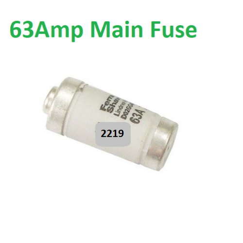 63Amp Fusebox Main Fuse €2.75 CarbonFreeHeat Ireland 087 328 6522